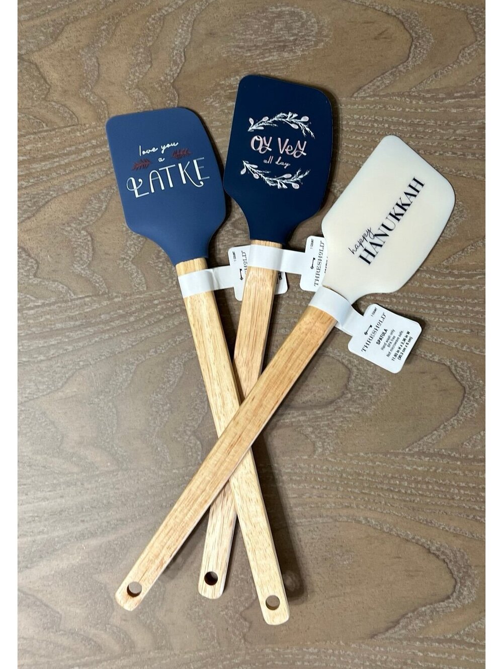 Hanukkah Threshold Kitchen Spatula Set of 3 holiday kitchen decor New